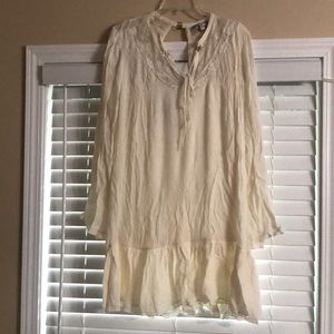 Cream farm girl dress
